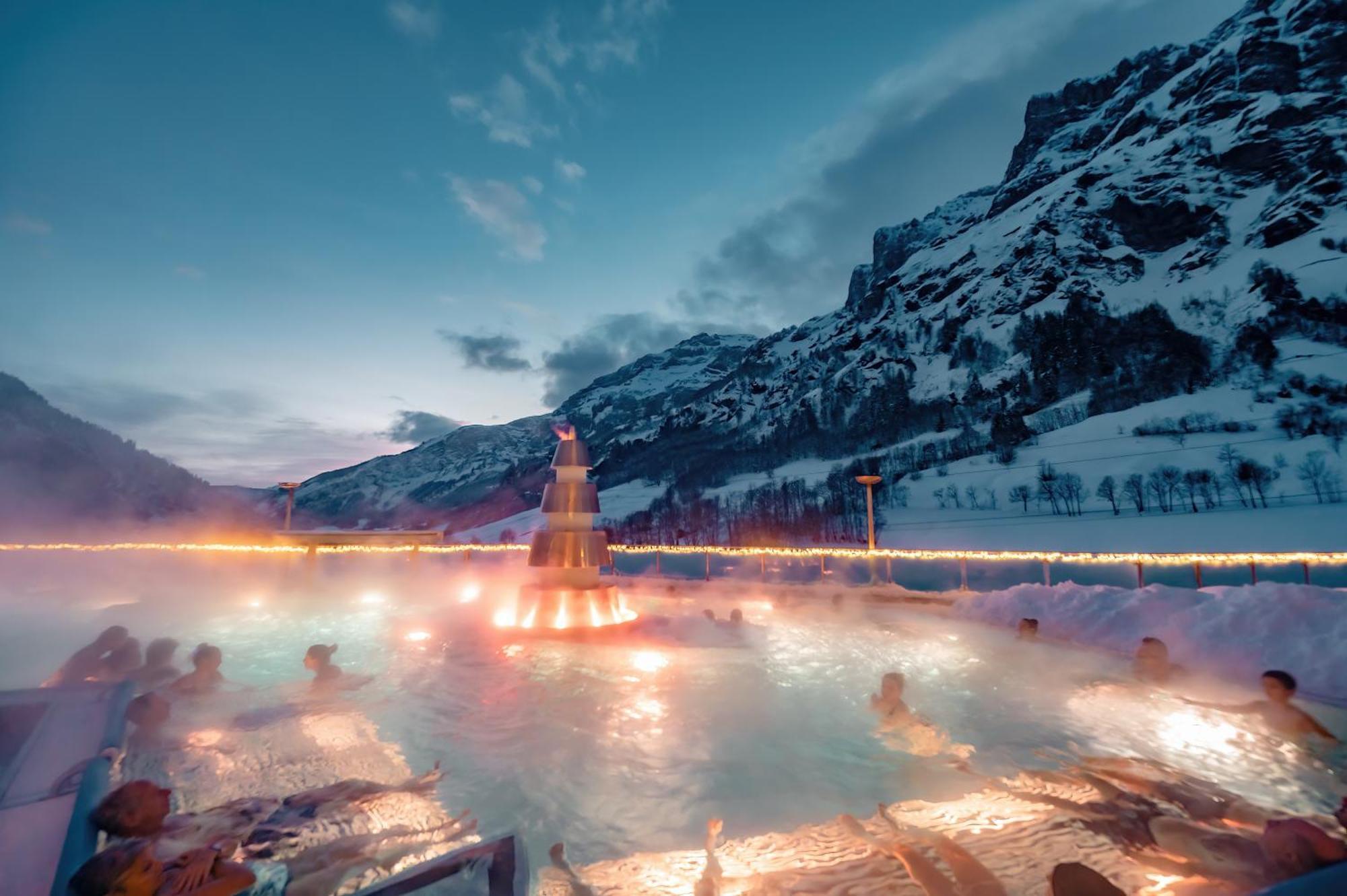 Hotel Walliserhof-Leukerbad-Therme المظهر الخارجي الصورة